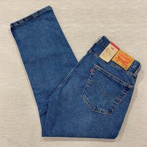 Levis 505 Jeans Mens 36 x 30 Straight Leg Regular Fit Medium Wash Denim Pants